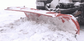 снег